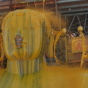 The “Mahaabshishek” head annointing ceremony of Bahubali, India