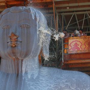 The “Mahaabshishek” head annointing ceremony of Bahubali, India